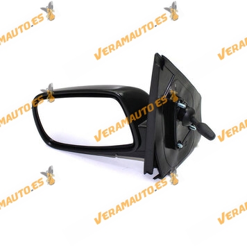 Espejo retrovisor Toyota Yaris de 1999 a 2005 Mecanico izquierdo negro