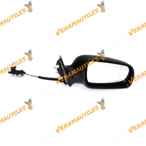 Espejo Retrovisor Skoda Octavia De 1997 a 2004 Mecanico Convexo Derecho Negro Pequeño Similar a 1U1857501HO1C