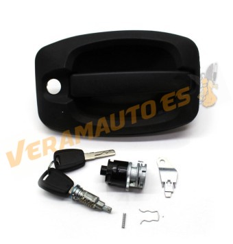 Manecilla de Puerta Citroen Jumper Fiat Ducato Peugeot Boxer (250) de 2006 a 2014 | Delantera Izquierda | Con Llaves | Negra | O