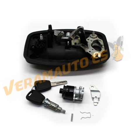 Manecilla de Puerta Citroen Jumper Fiat Ducato Peugeot Boxer (250) de 2006 a 2014 | Delantera Izquierda | Con Llaves | Negra | O