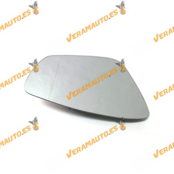 Rear view Mirror Glass Volkswagen Polo from 2009 to 2014 Thermic Convex Left for Turn Signal Model