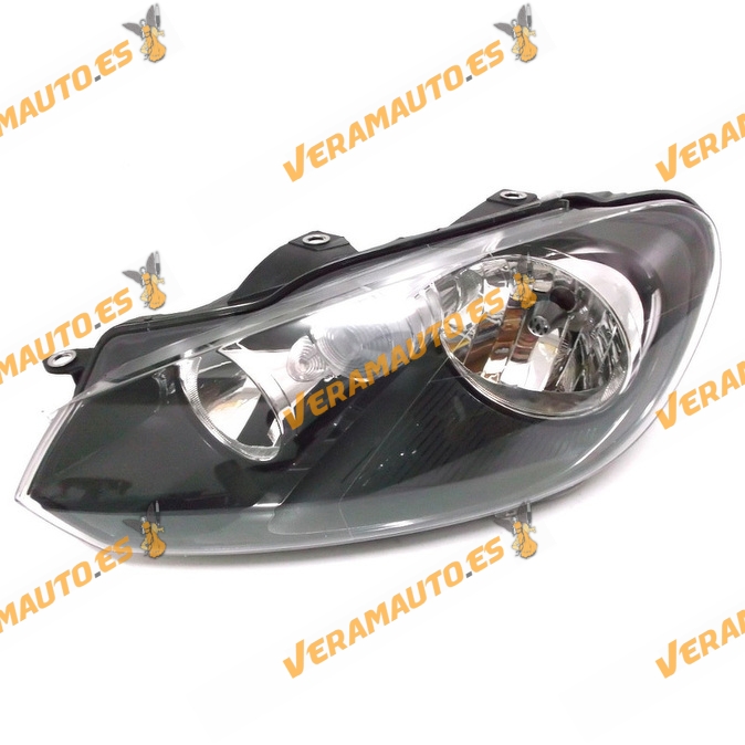 Faro Optica Volkswagen Golf VI lamparas H7 y H15 de 2008 en adelante con motor izquierdo