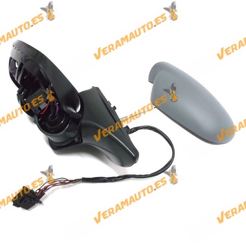 Espejo Retrovisor Peugeot 407 desde años 2004 al 2010 Electrico Termico Abatible Sensor Imprimado Derecho 8PIN