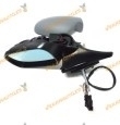 Espejo Retrovisor Peugeot 407 desde años 2004 al 2010 Electrico Termico Abatible Sensor Imprimado Izquierdo 7PIN