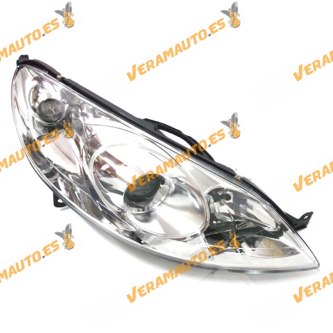 Faro Peugeot 407 Lamparas H1 y H7 Con Motor De 2004 a 2009 Electrico Derecho