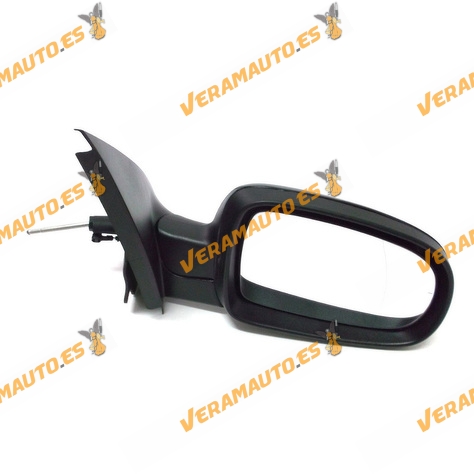 Espejo Retrovisor Opel Corsa De 2000 Al 2006 Con Mando Mecanico Negro Derecho