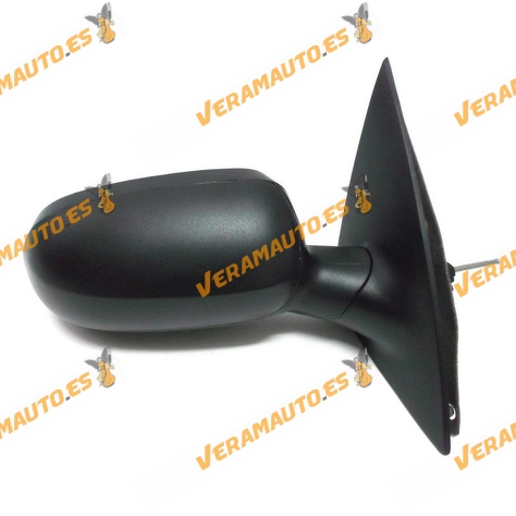 Espejo Retrovisor Opel Corsa De 2000 Al 2006 Con Mando Mecanico Negro Derecho