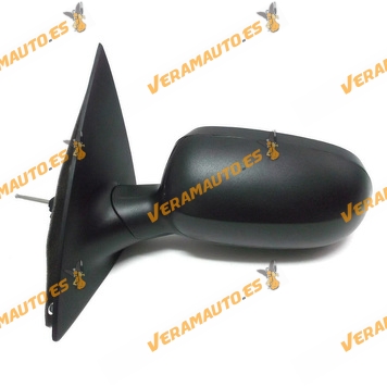 Espejo Retrovisor Opel Corsa De 2000 Al 2006 Con Mando Mecanico Negro Izquierdo