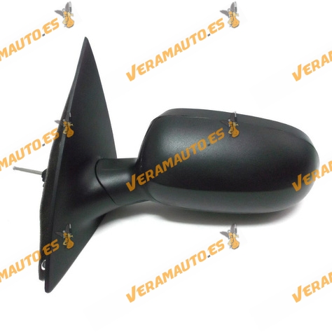 Espejo Retrovisor Opel Corsa De 2000 Al 2006 Con Mando Mecanico Negro Izquierdo