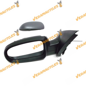 Espejo Retrovisor Opel Corsa De 2000 Al 2006 Con Mando Mecanico Imprimado Izquierdo