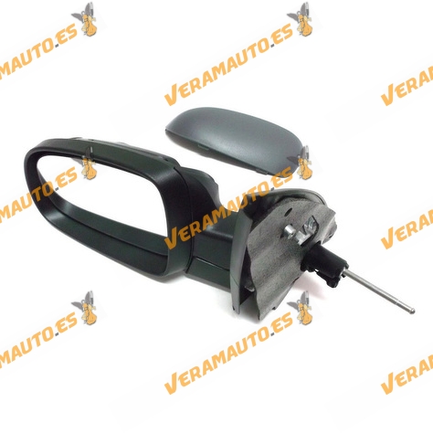 Espejo Retrovisor Opel Corsa De 2000 Al 2006 Con Mando Mecanico Imprimado Izquierdo