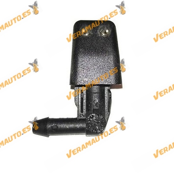 Windscreen ejector for bonnet, Renault Clio I from 1990 to 1998, water windshield washer nozzle similar to 7700795778