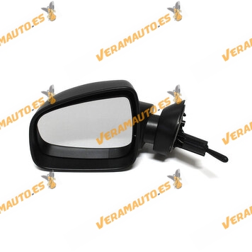 Espejo Dacia Duster 2013 Logan 2006 a 2013 y Sandero 2008 a 2013 Izquierdo mecanico Negro