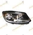 Faro Volkswagen Touran Caddy III desde 2010 hasta 2015 electrico Lamparas H7 y H15 Derecho