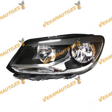 Faro Volkswagen Touran Caddy III Desde 2010 hasta 2015 electrico Lamparas H7 y H15 Izquierdo