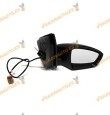 Espejo retrovisor derecho mecánico negro  Volkswagen polo V de 2009
