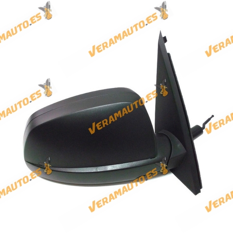 Espejo Retrovisor Opel Meriva De 2003 Al 2010 Con Mando Mecanico Asferico Negro Derecho