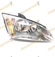 Faro Ford Focus de 2004 al 2007 h7-h1 fondo cromado derecho
