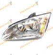 Faro Ford Focus de 2004 al 2007 lamparas h7 y h1 fondo cromado izquierdo