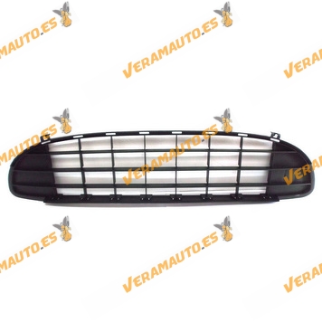 Bumper Central Grille Peugeot 407 from 2004 to 2009 Front Black