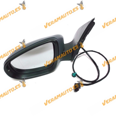 Espejo Retrovisor Volkswagen Golf VI de 2008 al 2014 electrico termico intermitente imprimado 7 pin izquierdo similar 5K0857501