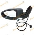 Espejo Retrovisor Volkswagen Golf VI de 2008 al 2014 electrico termico intermitente imprimado 7 pin izquierdo similar 5K0857501