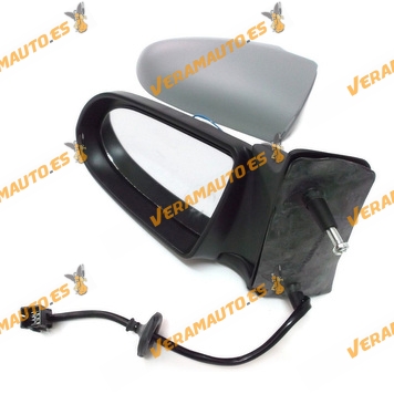 Espejo Retrovisor Opel Zafira De 1999 Al 2005 Con Mando Electrico Termico Imprimado Izquierdo