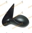 Espejo Retrovisor Peugeot 206 de 1998 al 2009 con mando mecanico negro izquierdo
