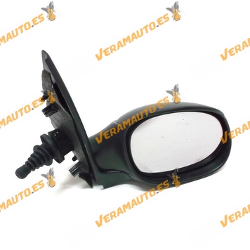 Rear view Mirror Peugeot 206 from 1998 to 2009 with Mechanic Control Black Right