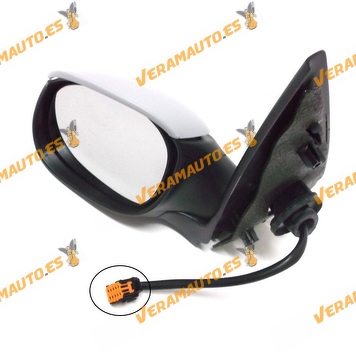 Rear view Mirror Peugeot 206 from 2003 to 2009 Electric Thermic Printed Left