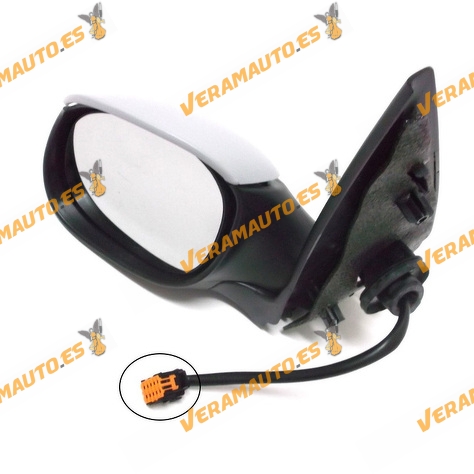 Espejo Retrovisor Peugeot 206 de 2003 al 2009 electrico termico imprimado izquierdo