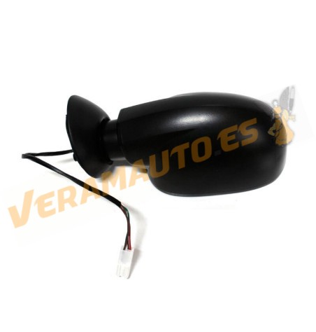 Espejo Dacia Logan SD, de 2004 a 2009, derecho, electrico, termico, negro, cristal convexo, similar a 6001547523
