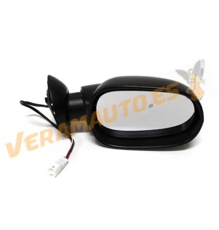 Espejo Dacia Logan SD, de 2004 a 2009, derecho, electrico, termico, negro, cristal convexo, similar a 6001547523