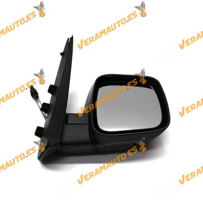 Espejo Citroen Nemo Fiat Fiorino y Qubo Peugeot Bipper Derecho mecanico negro de 2008 en adelante