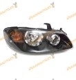 Faro Nissan Almera 2002 A 2006 Opticas H7-H7 Fondo Negro Derecho (Lado Acompañante)