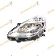 Faro Renault Clio III de 2009 a 2012 | Izquierdo | Fondo Plateado | Sin Motor | Para Lámparas H7 + H7 | OEM 7701072004