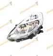 Faro Renault Clio III de 2009 a 2012 | Izquierdo | Fondo Plateado | Sin Motor | Para Lámparas H7 + H7 | OEM 7701072004