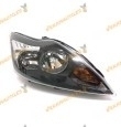 Faro Ford Focus derecho 2007 a 2011 h1 h7 fondo negro cromado