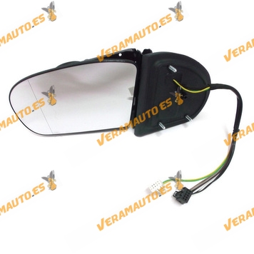 Cuerpo Espejo Retrovisor Mercedes W203 2000 a 2004 Electrico Termico Intermitente Abatible 9 Pins Izquierdo 2 Conexiones