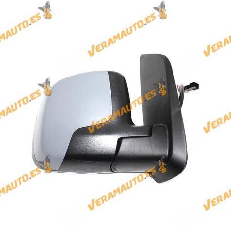 Espejo Citroen Nemo Fiat Fiorino y Qubo Peugeot Bipper derecho electrico termico Imprimado de 2008 en adelante