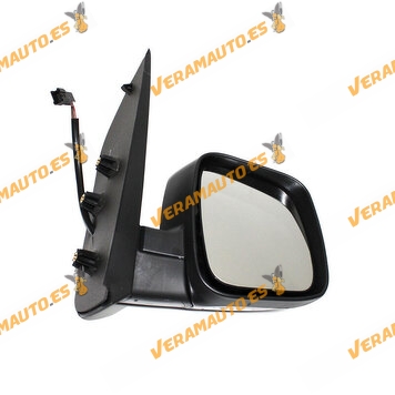 Espejo Citroen Nemo Fiat Fiorino y Qubo Peugeot Bipper derecho electrico termico Imprimado de 2008 en adelante