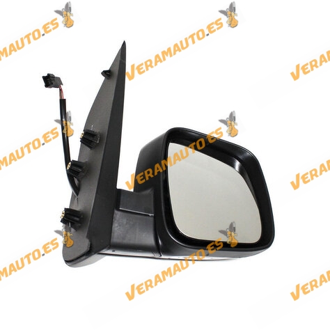 Espejo Citroen Nemo Fiat Fiorino y Qubo Peugeot Bipper derecho electrico termico Imprimado de 2008 en adelante