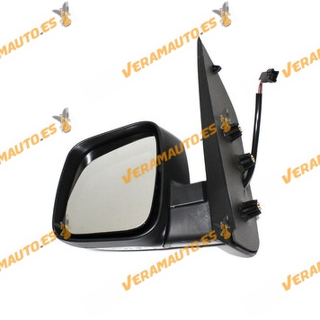 Espejo Citroen Nemo Fiat Fiorino y Qubo Peugeot Bipper Izquierdo electrico termico Imprimado de 2008 en adelante