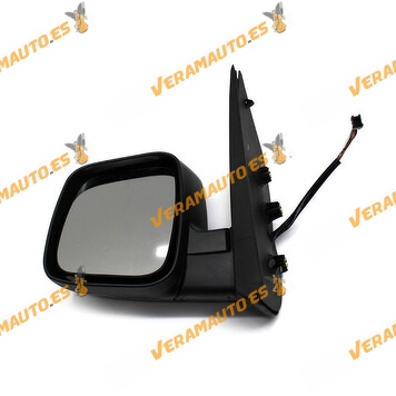 Espejo Retrovisor Citroen Nemo Fiat Fiorino y Qubo Peugeot Bipper Izquierdo electrico termico negro de 2008 en adelante