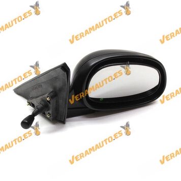 Espejo retrovisor Honda Civic de 1995 a 1998 derecho mecanico modelos 3 puertas negro 76200S03G04