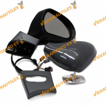 Mirror Peugeot 308 from 2007 to 2013 Right-hand | Folding | Memory | Pilot | Sensor | 2 Connectors of 6 Pins | 8153NH