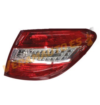 Piloto Trasero Mercedes Clase C W204 de 2007 a 2011 | Derecho | LED | Blanco Rojo | 4 Puertas | Sin Portalámparas | OE Similar A