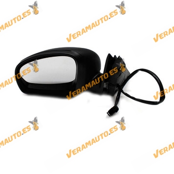 Espejo Retrovisor Skoda Fabia (5J) de 2007 a 2015 | Izquierdo| Eléctrico | Térmico | Carcasa Negra | OE Similar 5J0857507E