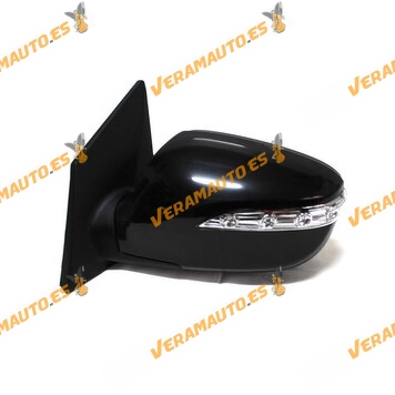 Espejo retrovisor Hyundai ix35 años 2009 a 2015 electrico, termico, imprimado, con intermitente, Izquierdo Similar a 876102S380