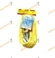 Cables de remolque, cuerda sintética de 10 mm de grosor y 3.60 metros, gancho de elevación con seguro para 1.5 toneladas